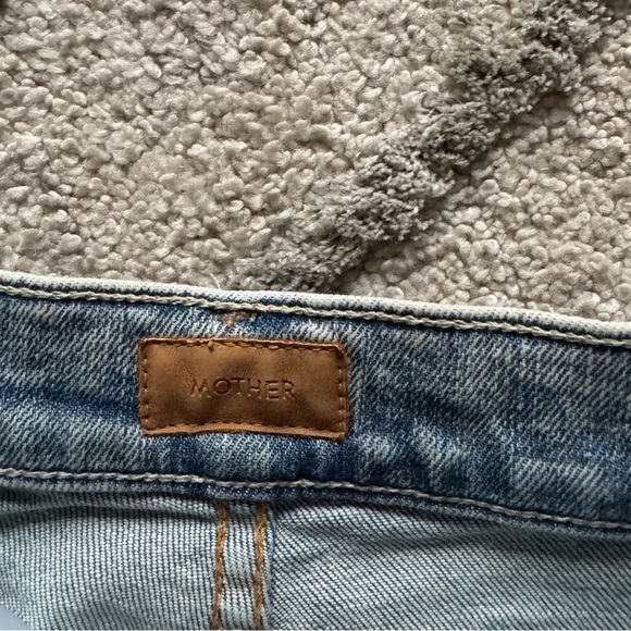 MOTHER The Wrapper Ultra High Rise Jogger ankle Jeans light wash 24 - Picture 2 of 11